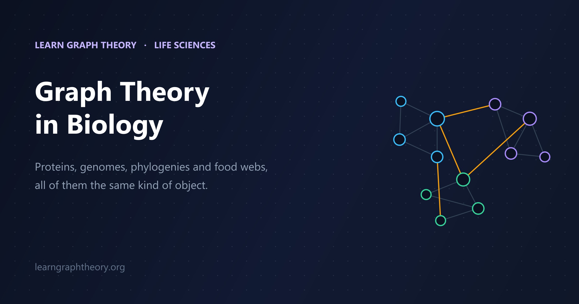 Graph Theory in Biology